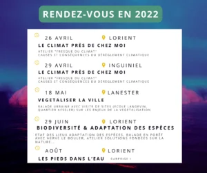 Dates parcours avril-aout 2022