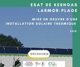affiche mise en oeuvre installation solaire thermique ESAT Kerhoas