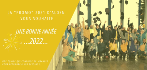 voeux pour 2022 de l'équipe Aloen 2021