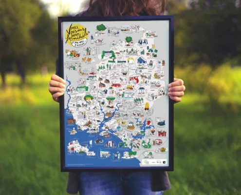 tableau de la carte 'mes voisins sont formidables'