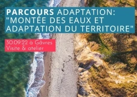 affiche présentation PARCOURS ADAPTATION « MONTÉE DES EAUX ET ADAPTATION DU TERRITOIRE