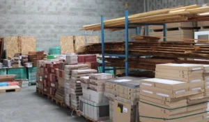 Photo entrepôt matériaux bois